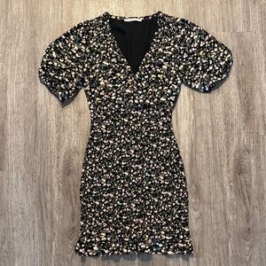 Abercrombie & Fitch Black Floral Mini Dress